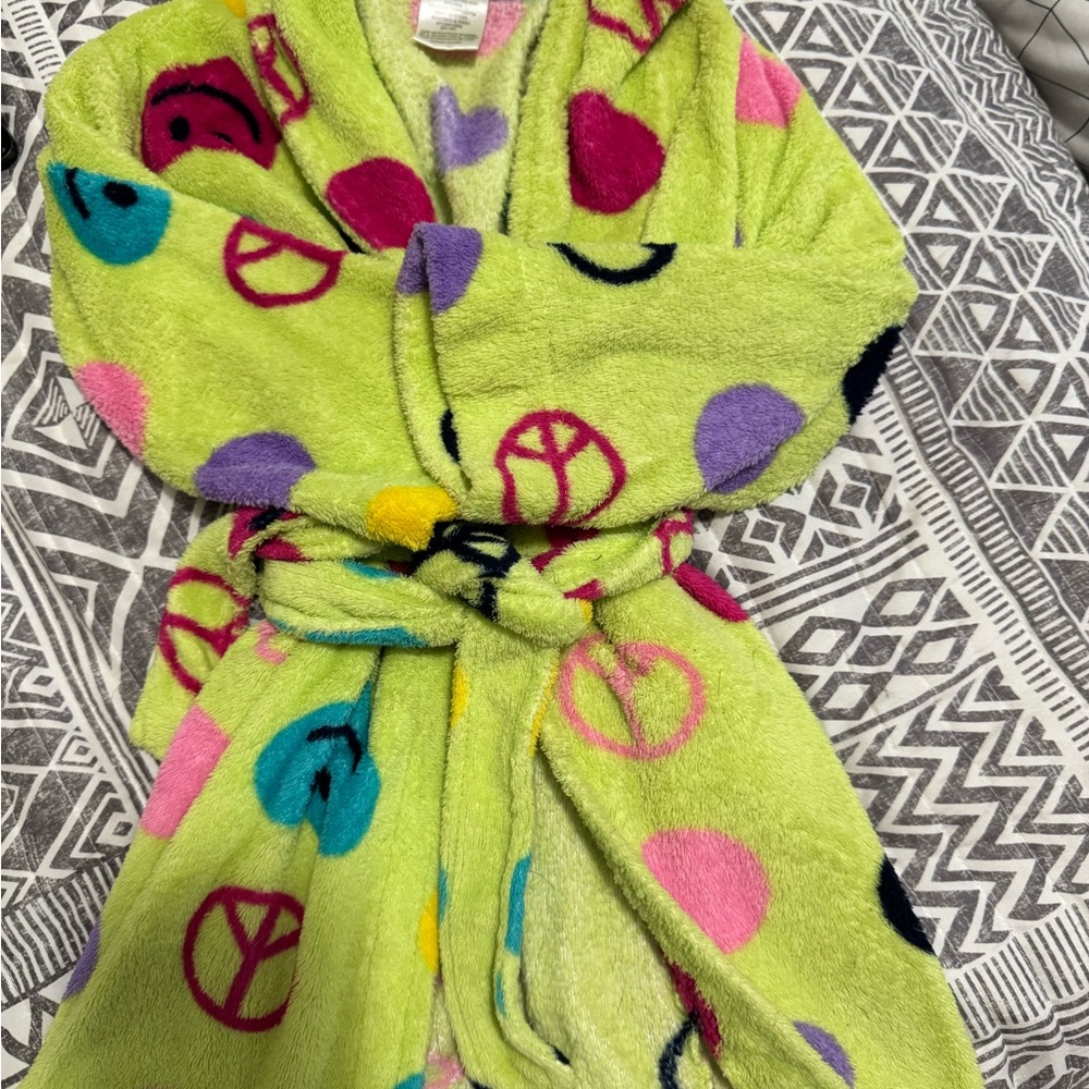 Colorful Peace Sign Robe